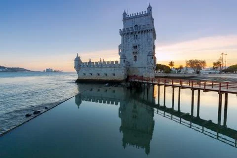 Lisbon. The Tower Belem. Stock Photos