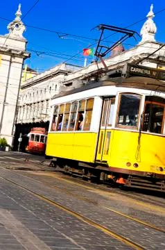 Lisbon tram Stock Photos