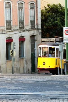 Lisbon tram Foto stock