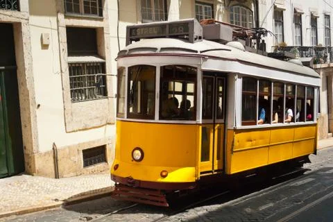 Lisbon tram Stock-Fotos