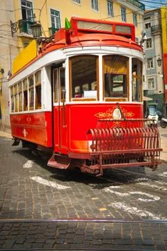 Lisbon tram Stock Photos