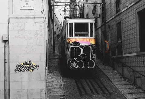 Lisbon tram Stock Photos