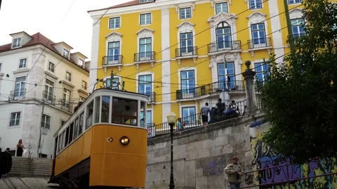 The Lisbon tramway network Stock Footage 307209981