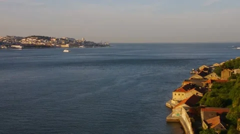 Lisbon, view to the old town Stock Footage 49265163