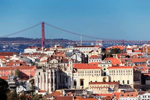 Lisbon view Stock Photos
