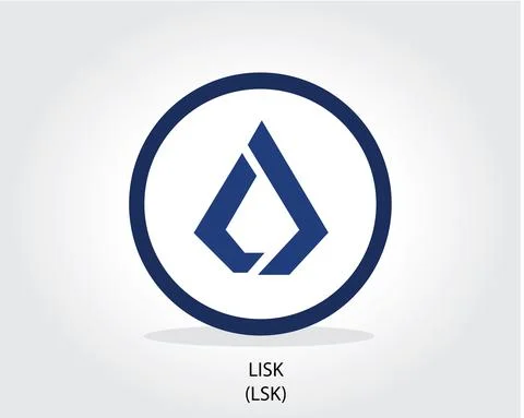 Lisk coin logo cryptocurrency vector illustration Stock Illustration