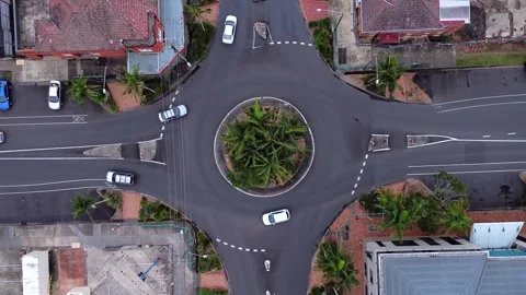 Lismore cbd, nsw, roundabout Stock Footage 311434673