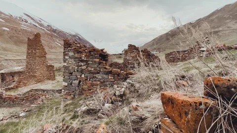 Lisri is the largest tower complex in North Ossetia. Stock Footage 263805335