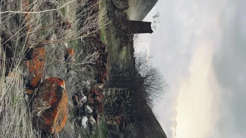 Lisri is the largest tower complex in North Ossetia. Stock Footage 263805847