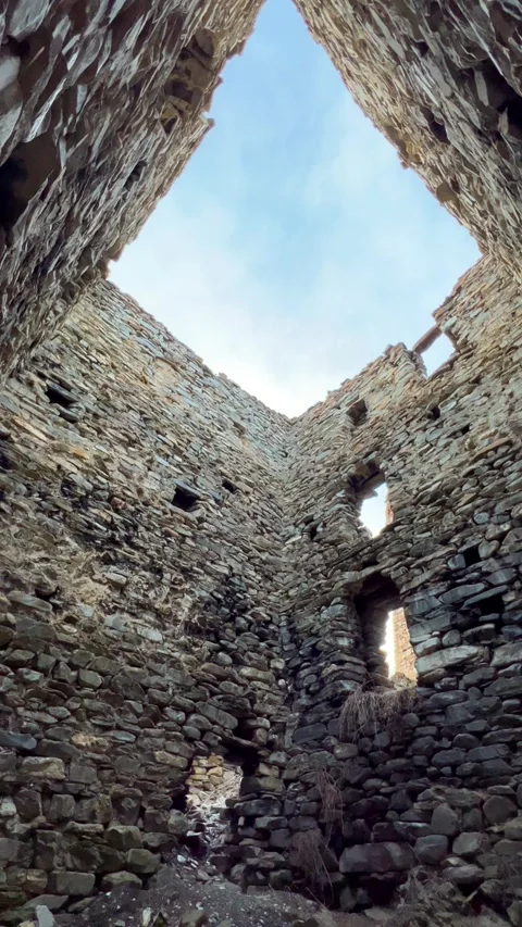 Lisri is the largest tower complex in North Ossetia.  Stock Footage 274270558