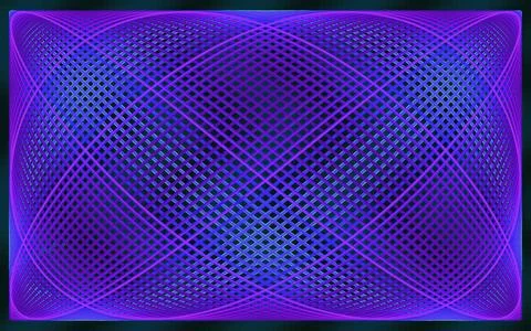 Lissajous Ribbons Abstract Geometric Pattern Background Stock Illustration