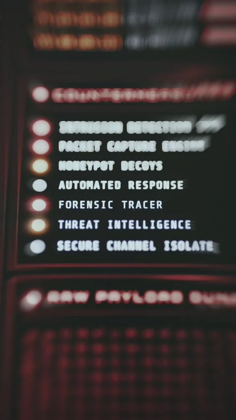 List of active security tools and protocols Stock Footage 335462917