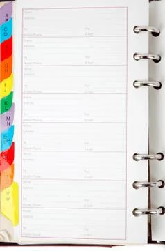 List of addresses on the notebook Photos