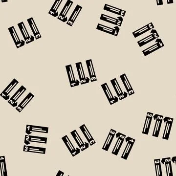 List with arrows glyph vector seamless pattern イラスト素材