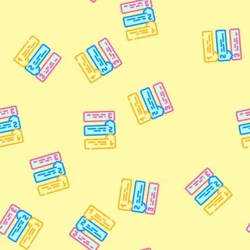 List with arrows vector seamless pattern 스톡 일러스트