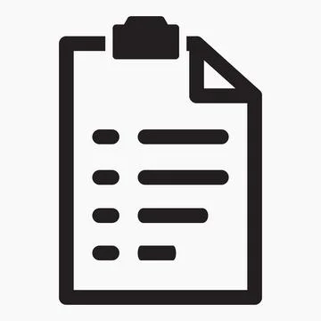 List. Case numbering. Notes.  Stock Illustration