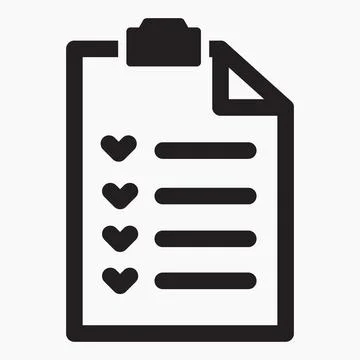 List. Case numbering. Notes.  Stock Illustration