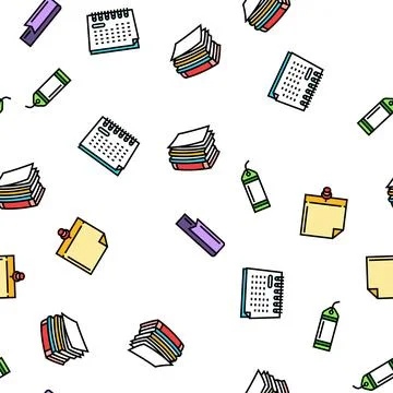 List check document tick seamless pattern vector Stock Illustration