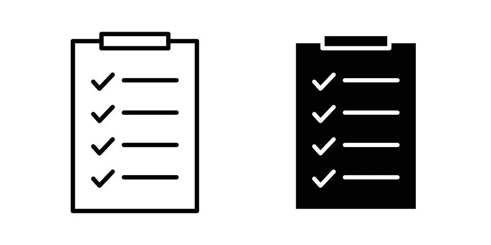 List check icon vector editable eps10 Stock Illustration