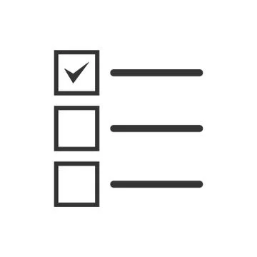 List checklist icon Illustrazione stock