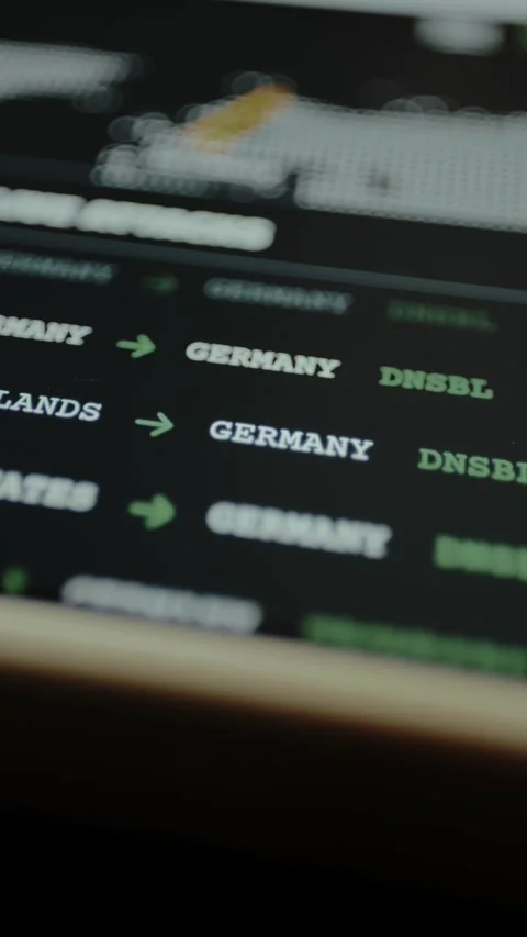 List of countries subject to cyber attacks in real time and prevention systems Stock Footage 328356624