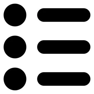 List glyph icon vector illustration isolated on white background Illustrazione stock