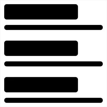 List glyph icon vector illustration isolated on white background Stock Illustration