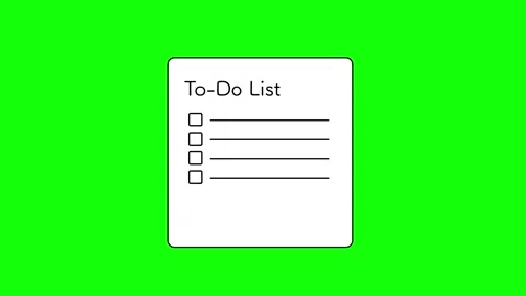 List Icon Animation (5 Second Loop) Stock Footage 310980252