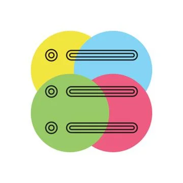 List icon - Content view options Stock Illustration