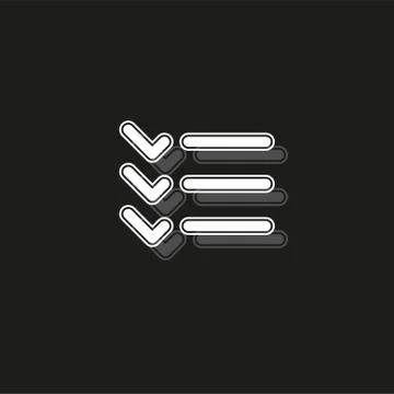 List icon - Content view options, list symbol - options sign Stock Illustration