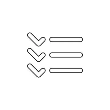 List icon - Content view options Stock Illustration