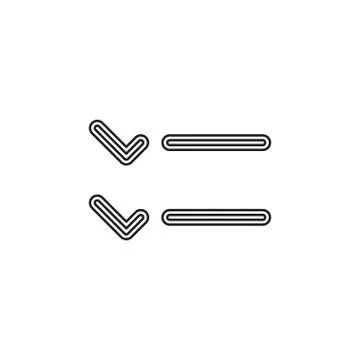 List icon - Content view options, list symbol Stock Illustration