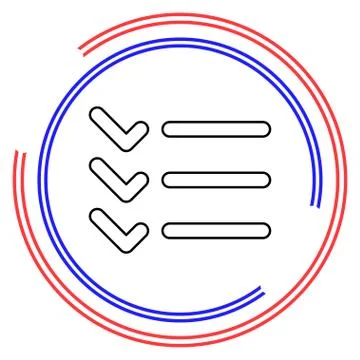 List icon - Content view options Stock Illustration