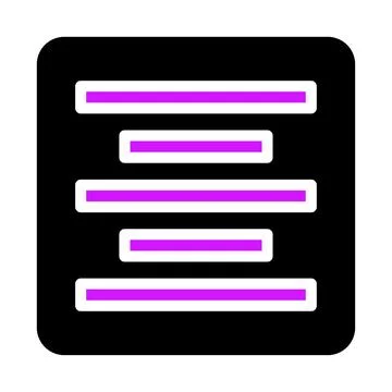 List icon, document icon, paragraph icon, text icon Stockillustratie