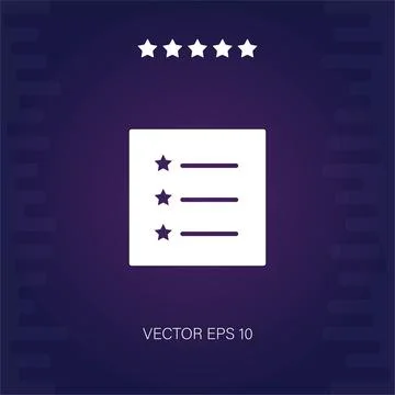 List  icon Illustrazione stock