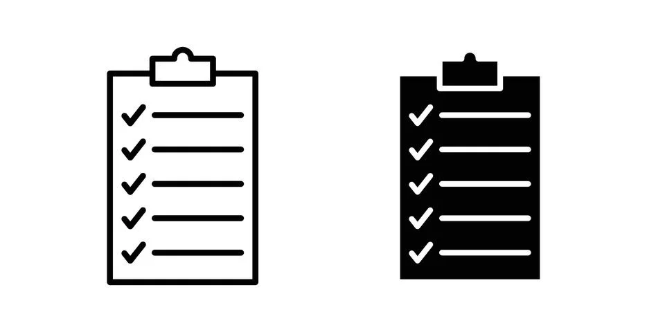 List icon Illustration set. Vector Eps10 for apps Stock Illustration