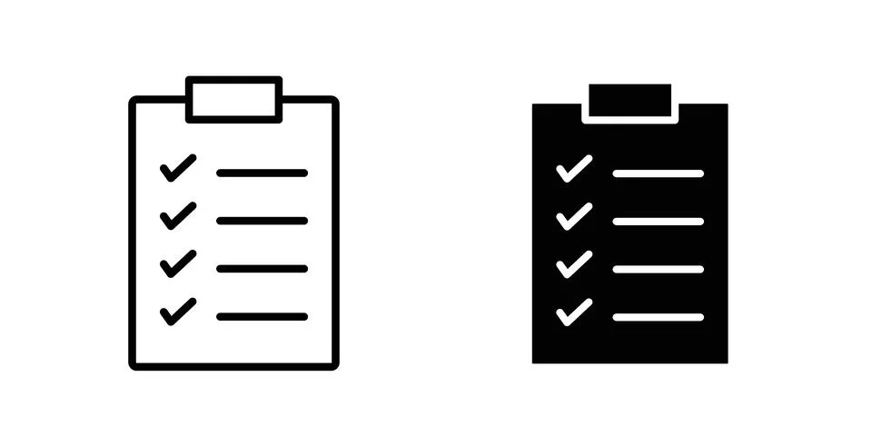 List icon illustration vector, icon set for apps Stock Illustration