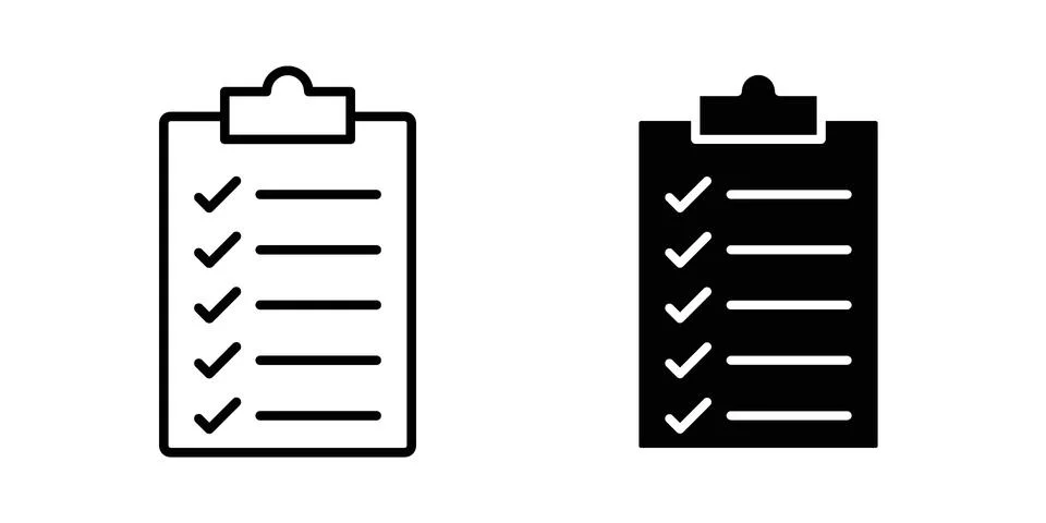 List icon or illustration vector symbols Stock Illustration