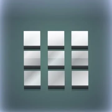 List icon symbol. 3D style. Trendy, modern design with space for your text . Ras Stock Illustration