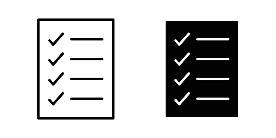 List icon vector editable eps10 Stock Illustration