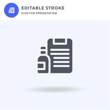 List icon vector, filled flat sign, solid pictogram isolated on white, logo i 스톡 일러스트