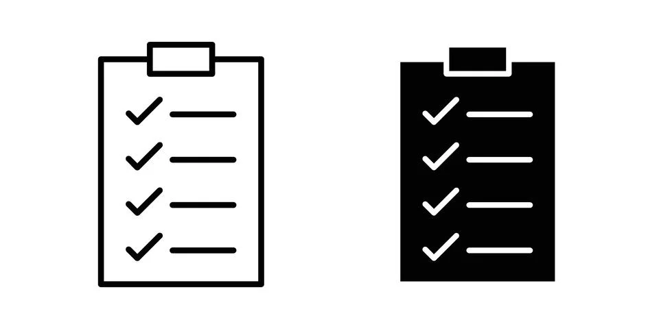 List icon vector, illustration icon set Stock Illustration