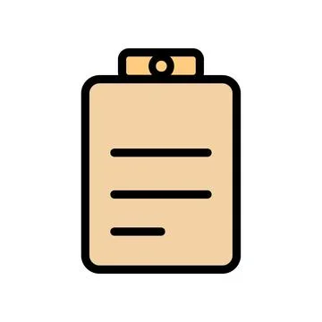 List Icon Vector Illustration. List Lineal Color Icon Stock-Illustration