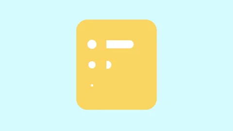 List Item Icon 2d Animation ux ui with Alpha Matte Stock Footage 336427694