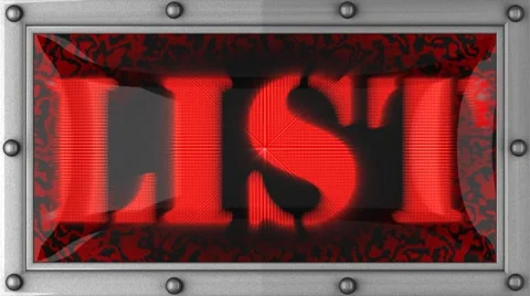 List on led Video stock 8760382