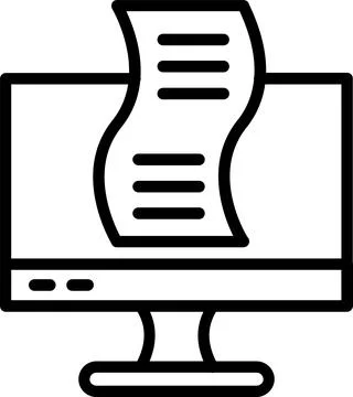 List  Line Icon Design Stock Illustration