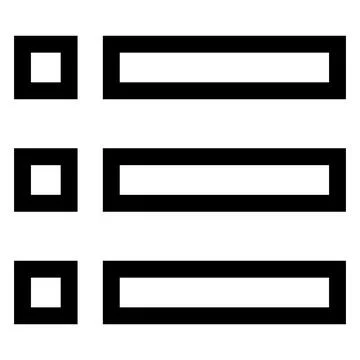 List line icon vector illustration isolated on white background Stock Illustration