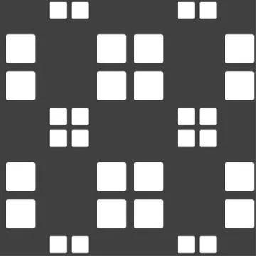 List menu, Content view options icon sign. Seamless pattern on a gray backgro Stock Illustration