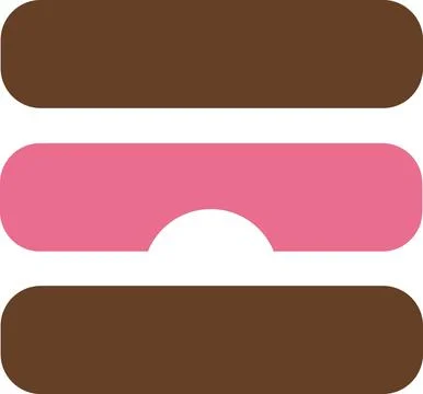 List menu icon for website interface design Stock Illustration