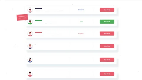 List of messages animation Stock Footage 264696754